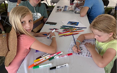 Future aviators at the STEAM tent (1)
