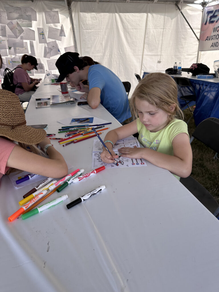 Children doing art