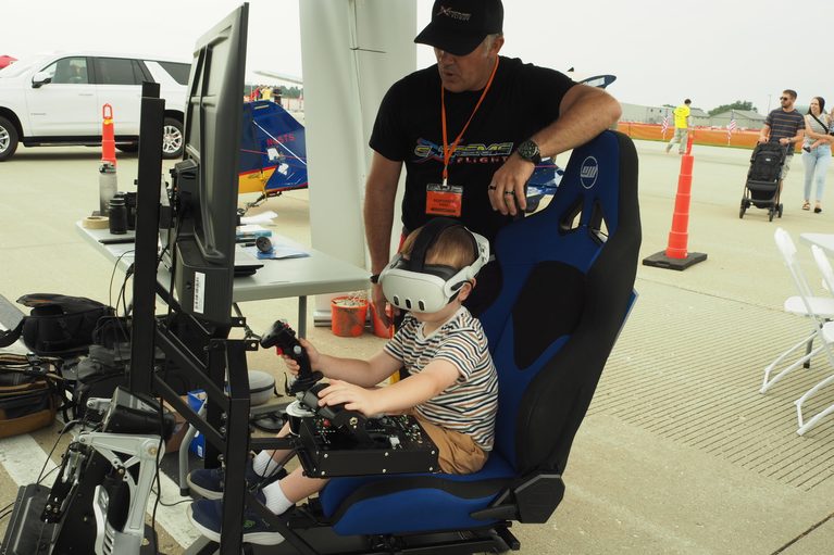 Patrick teaching children STEM
